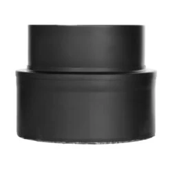 Ofenrohr - Doppelwandig - Übergang Vom Kaminofen Auf ISO-Line Schwarz - Jeremias Iso-Line