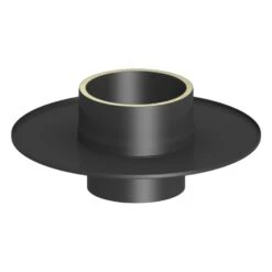 Ofenrohr - Doppelwandig - Übergang Einwandig Mit Wandfutter, Wandrosette Schwarz - Jeremias Iso-Line -Top Fram Geschaft 15 ISO1310 1600x1600