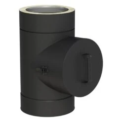 Reinigungselement Rund (bis 450°C/N1) - Doppelwandig - Jeremias DW-BLACK