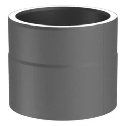 Ofenrohr - Doppelwandig - Längenelement 150 Mm Gussgrau - Jeremias Iso-Line