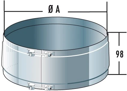 Aussenklemmband (für Verbindungsleitung Nicht Druckdicht Und Verzüge) - Doppelwandig - Raab DW-Alkon 2 Aussenklemmband (für Verbindungsleitung Nicht Druckdicht Und Verzüge) - Doppelwandig - Raab DW-Alkon