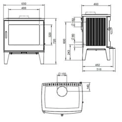 Kaminofen Leda Allegra 8 KW 11 Kaminofen Leda Allegra 8 KW -Top Fram Geschaft ALLEGRA datenblatt 1600x1600