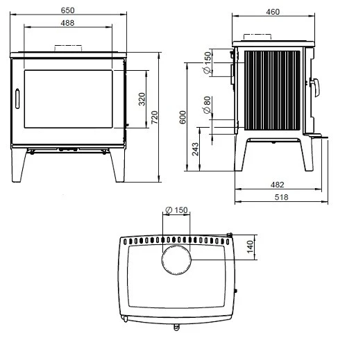 Kaminofen Leda Allegra 8 KW 7 Kaminofen Leda Allegra 8 KW – Bild 5