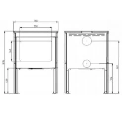 Kaminofen Novaline Bellano ST 8 KW -Top Fram Geschaft Bellano 1600x1600