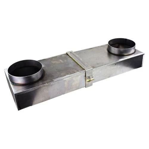 Doppelbogen - Ausziehbar Inkl. Revisionsöffnung Und Dichtschelle, Unbeschichtet - CB-tec 3 Doppelbogen - Ausziehbar Inkl. Revisionsöffnung Und Dichtschelle, Unbeschichtet - CB-tec