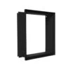 Einbaurahmen Putzbündig Für Edelstahlgitter - CB-tec -Top Fram Geschaft CB EINBAURAHMEN putzbundig schwarz 1600x1600