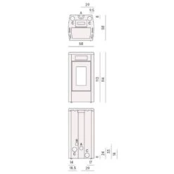 Pelletofen Cadel Atena Plus 12 | 12 KW -Top Fram Geschaft Cadel Atena Plus 12 Tech 1600x1600