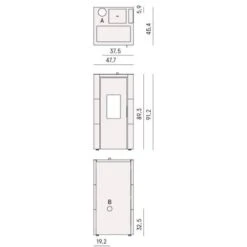 Pelletofen Cadel Cristal 7 Up 7 KW -Top Fram Geschaft Cadel Cristal 7 Up Tech 1600x1600