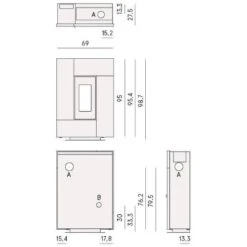 Pelletofen Cadel Grace 7 | 7 KW -Top Fram Geschaft Cadel Grace 7 Tech 1600x1600