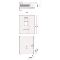Pelletofen Cadel Maya Idro 16 | 16,1 KW Wasserführend -Top Fram Geschaft Cadel Maya Tech 1600x1600