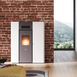 Pelletofen Cadel Maya Idro 16 | 16,1 KW Wasserführend -Top Fram Geschaft Cadel Maya Weiss Ambient 1600x1600