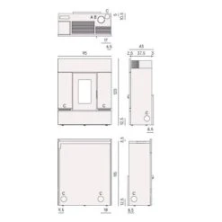 Pelletofen Cadel Mithos Plus 14 Up 14 KW -Top Fram Geschaft Cadel Mithos Plus 14 Tech 1600x1600