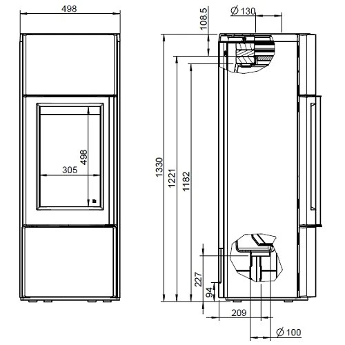 Kaminofen Leda Delta Plus 6 KW Speicherofen 8 Kaminofen Leda Delta Plus 6 KW Speicherofen – Bild 6