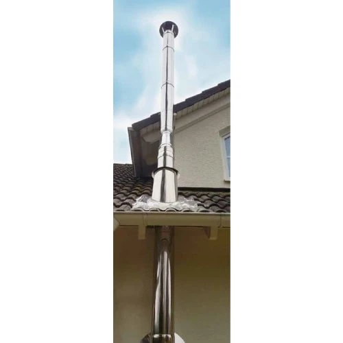 Edelstahlschornstein Bausatz Doppelwandig Ø 130 Mm - STN DW-NEO 4 Edelstahlschornstein Bausatz Doppelwandig Ø 130 Mm - STN DW-NEO – Bild 2