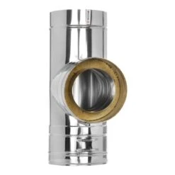 T-Anschluss 87° Mit Wassernase - Doppelwandig - Jeremias DW-Silver -Top Fram Geschaft DW11 2 1600x1600