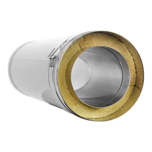 Längenelement 1000 Mm - Doppelwandig - Jeremias DW-Silver 4 Längenelement 1000 Mm - Doppelwandig - Jeremias DW-Silver – Bild 2