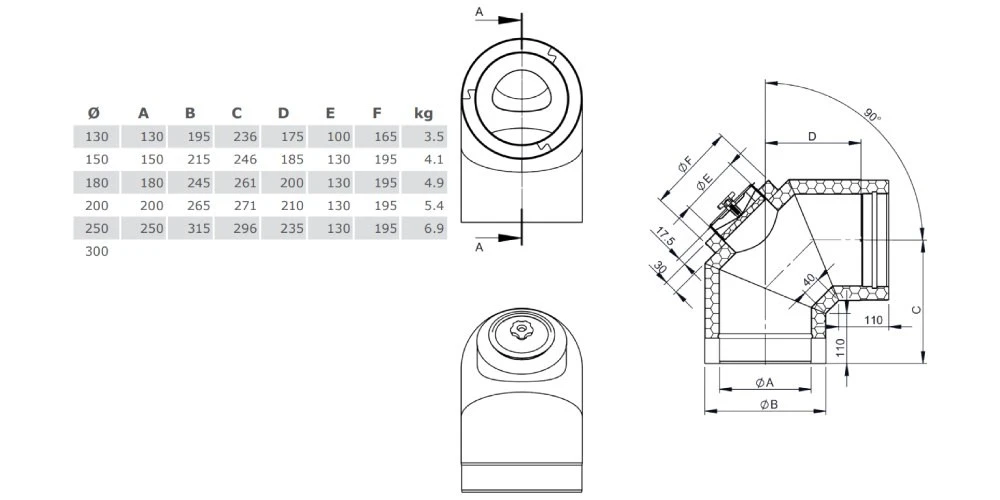 Reinigungswinkel 90° - Doppelwandig - Jeremias DW-Vision 4 Reinigungswinkel 90° - Doppelwandig - Jeremias DW-Vision – Bild 2