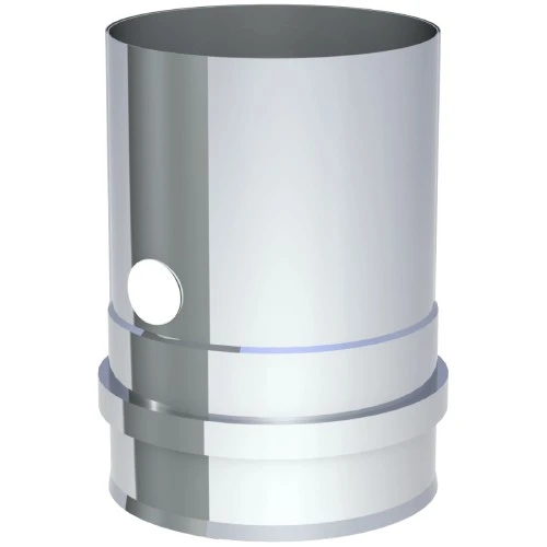 Pelletofenrohr - Kesselanschluss Mit Doppelmuffe Inkl. Messstutzen - Jeremias Pellet-Line 3 Pelletofenrohr - Kesselanschluss Mit Doppelmuffe Inkl. Messstutzen - Jeremias Pellet-Line