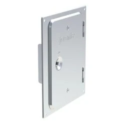 Edelstahlkamintüre 210 X 140 Mm Mit 4 Bohrungen Und 2 Seitlichen Laschen - Jeremias EW-FU