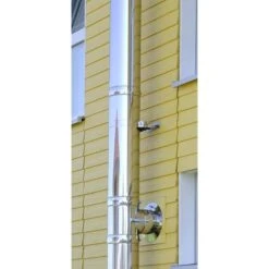 Edelstahlschornstein Doppelwandig - 8,4m Höhe / Länge -150 Mm Durchmesser -Top Fram Geschaft Edelstahlschornstein DW ECO Beispiel Wanddurchfuhrung 1600x1600 8