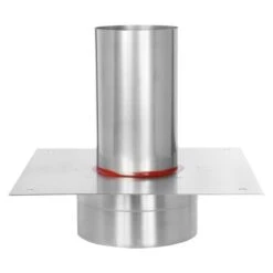 Grundplatte Für Kaminerhöhung Mit Rundem Einschub, L=220 Mm - Doppelwandig - Jeremias DW-Vision -Top Fram Geschaft Edelstahlschornstein DWV08 Grundplatte fur Kaminerhohung 1 1600x1600