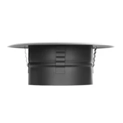 Ofenrohr - Wandfutter Mit Zentrierfeder Und Wandrosette - Schwarz - Jeremias Ferro-Lux -Top Fram Geschaft FERRO1921120 3 1600x1600