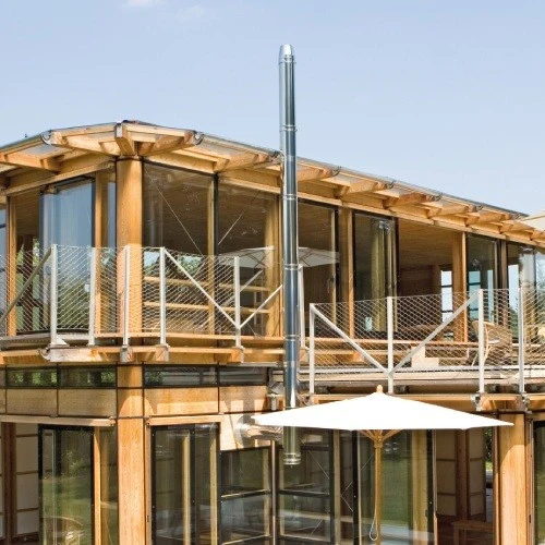 Edelstahlschornstein Bausatz Doppelwandig Ø 130 Mm - Schiedel ICS 4 Edelstahlschornstein Bausatz Doppelwandig Ø 130 Mm - Schiedel ICS – Bild 2