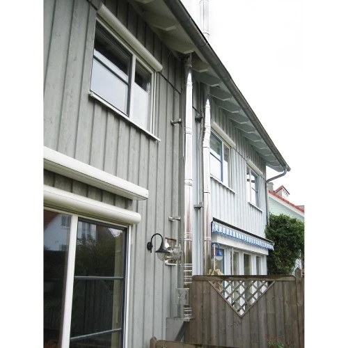 Edelstahlschornstein Doppelwandig Ø 150 Mm Bausatz - Jeremias DW-FU 6 Edelstahlschornstein Doppelwandig Ø 150 Mm Bausatz - Jeremias DW-FU – Bild 4