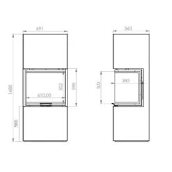 Kaminofen A Caminetti Scandinavian 65 S 9 KW -Top Fram Geschaft Kaminofen A Caminetti Scandinavian 65 S tehn 1600x1600