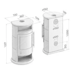 Kaminofen Drooff Varese 3 | 6 KW -Top Fram Geschaft Kaminofen Drooff Varese 3 tehn 1600x1600
