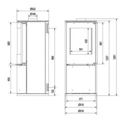 Kaminofen Fram Marie 6 KW Speicherofen -Top Fram Geschaft Kaminofen Fram Marie 6 kW tehn1 1600x1600
