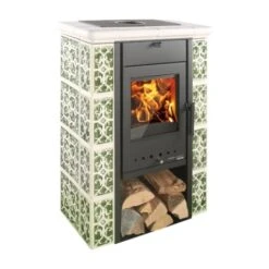 Kaminofen Haas Und Sohn TIROL C 6 KW -Top Fram Geschaft Kaminofen Haas und Sohn TIROL C keramik gruen weiss 2 1600x1600