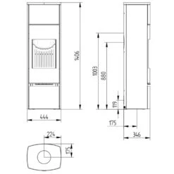 Kaminofen Jydepejsen Bella High Seitenglas 4,6 KW -Top Fram Geschaft Kaminofen Jydepejsen Bella High tehPPwL9KB5Sb9EM 1600x1600