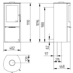 Kaminofen Jydepejsen Mido 6 KW -Top Fram Geschaft Kaminofen Jydepejsen Mido teh 1600x1600
