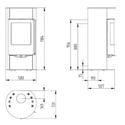 Kaminofen Jydepejsen Orion 7 KW -Top Fram Geschaft Kaminofen Jydepejsen Orion teh 1600x1600