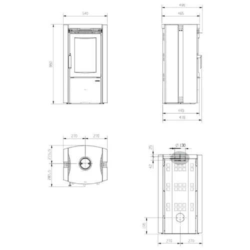 Kaminofen La Nordica Ester BII 7,5 KW 6 Kaminofen La Nordica Ester BII 7,5 KW – Bild 4