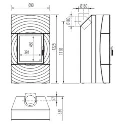 Kaminofen Leda Fondia 13 KW Wasserführend -Top Fram Geschaft Kaminofen Leda Fondia skitzza 1600x1600