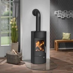 Kaminofen Oranier Pori 5 | 5 KW -Top Fram Geschaft Kaminofen Oranier Pori 5 Stahl Schwarz Ambient 1600x1600