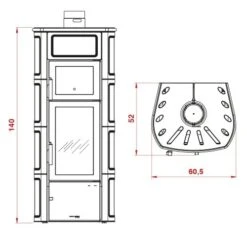 Kaminofen PALAZZETTI Elisa Mit Backofen 9,7 KW -Top Fram Geschaft Kaminofen PALAZZETTI Elisa mit Backofen Technisches 1600x1600