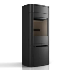 Kaminofen Scan 65-1 | 6 KW -Top Fram Geschaft Kaminofen Scan 65 1 ohne Seitenfenster schwarz Left 1600x1600