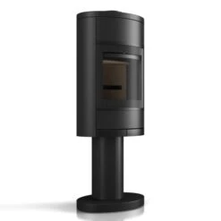 Kaminofen Scan 68-3 Pedestal 5,5 KW -Top Fram Geschaft Kaminofen Scan 68 3 schwarz Left 1600x1600