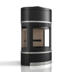 Kaminofen Scan 68-8 Wall 5,5 KW -Top Fram Geschaft Kaminofen Scan 68 8 Wall schwarz Left 1600x1600