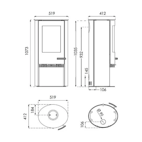 Kaminofen TermaTech TT21R 5 KW 5 Kaminofen TermaTech TT21R 5 KW – Bild 3