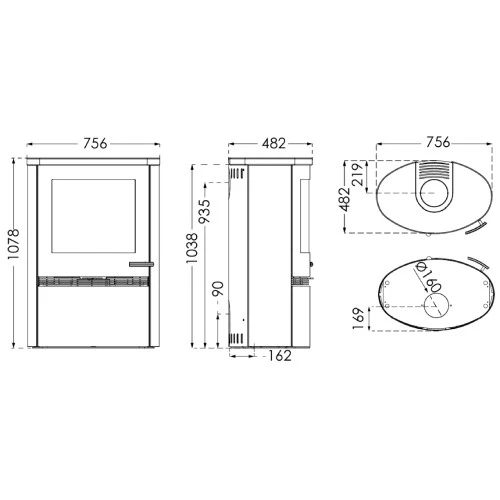 Kaminofen TermaTech TT22HS 7,5 KW 5 Kaminofen TermaTech TT22HS 7,5 KW – Bild 3