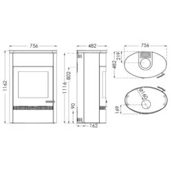 Kaminofen TermaTech TT22HST 7,5 KW -Top Fram Geschaft Kaminofen TermaTech TT22HST teh 1600x1600