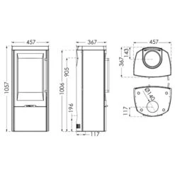 Kaminofen TermaTech TT30 5 KW -Top Fram Geschaft Kaminofen TermaTech TT30 teh 1600x1600