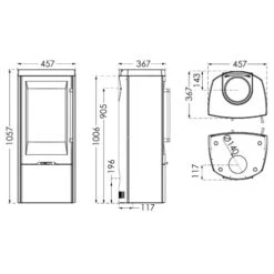 Kaminofen TermaTech TT30S 5 KW -Top Fram Geschaft Kaminofen TermaTech TT30S teh 1600x1600