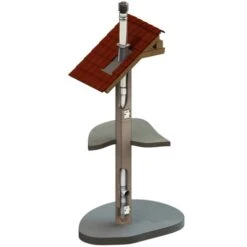 Leichtbauschornstein Bausatz F90 - Raumluftunabhängig - Mit Ø 130 Mm Innenrohr -Top Fram Geschaft Leichtbauschornstein Bausatz F90 Einbaumodell 1600x1600 5