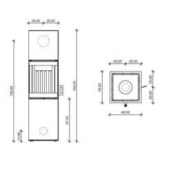Kaminofen Neocube S30 6 KW 7 Kaminofen Neocube S30 6 KW -Top Fram Geschaft Neocube S30 Masszeichnungen 1600x1600