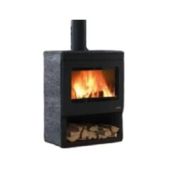 Kaminofen PALAZZETTI Nicole Mit Offener Holzablage 9,1 KW